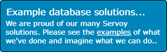 Example database solutions... We are proud